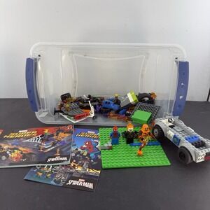 LEGO Marvel Super Heroes Ghost Rider Spider-Man Hobgoblin Lot Instructions Parts